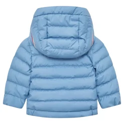 Jakker<Moncler Dunfyldt jakke med hætte Blå