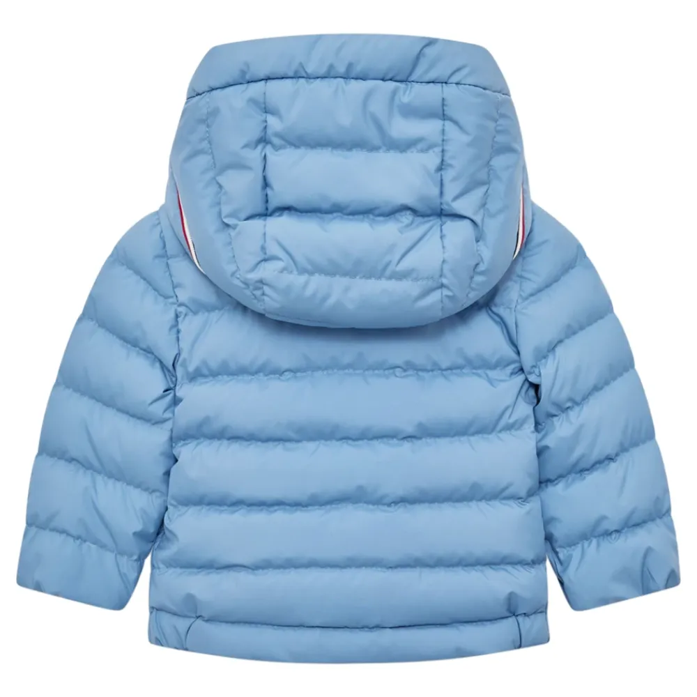 Jakker<Moncler Dunfyldt jakke med hætte Blå