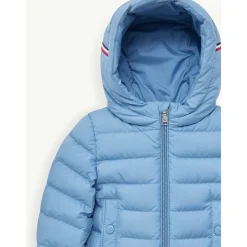 Jakker<Moncler Dunfyldt jakke med hætte Blå