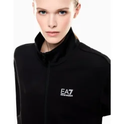 Striktrøjer & Sweatere<Emporio Armani EA7 Dynamic Athlete Zip Sweatshirt Sort