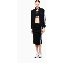 Striktrøjer & Sweatere<Emporio Armani EA7 Dynamic Athlete Zip Sweatshirt Sort