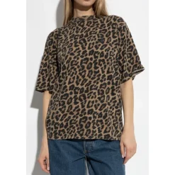 T-Shirts^Anine Bing Dyr Effekt T-shirt Brun