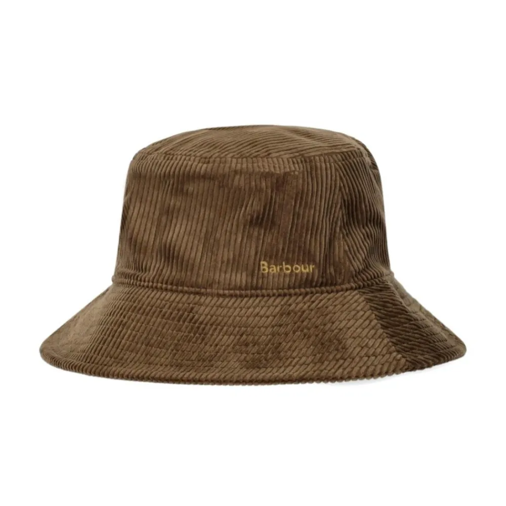 Huer & Kasketter<Barbour Ebberston Cord Bucket Hat Brun