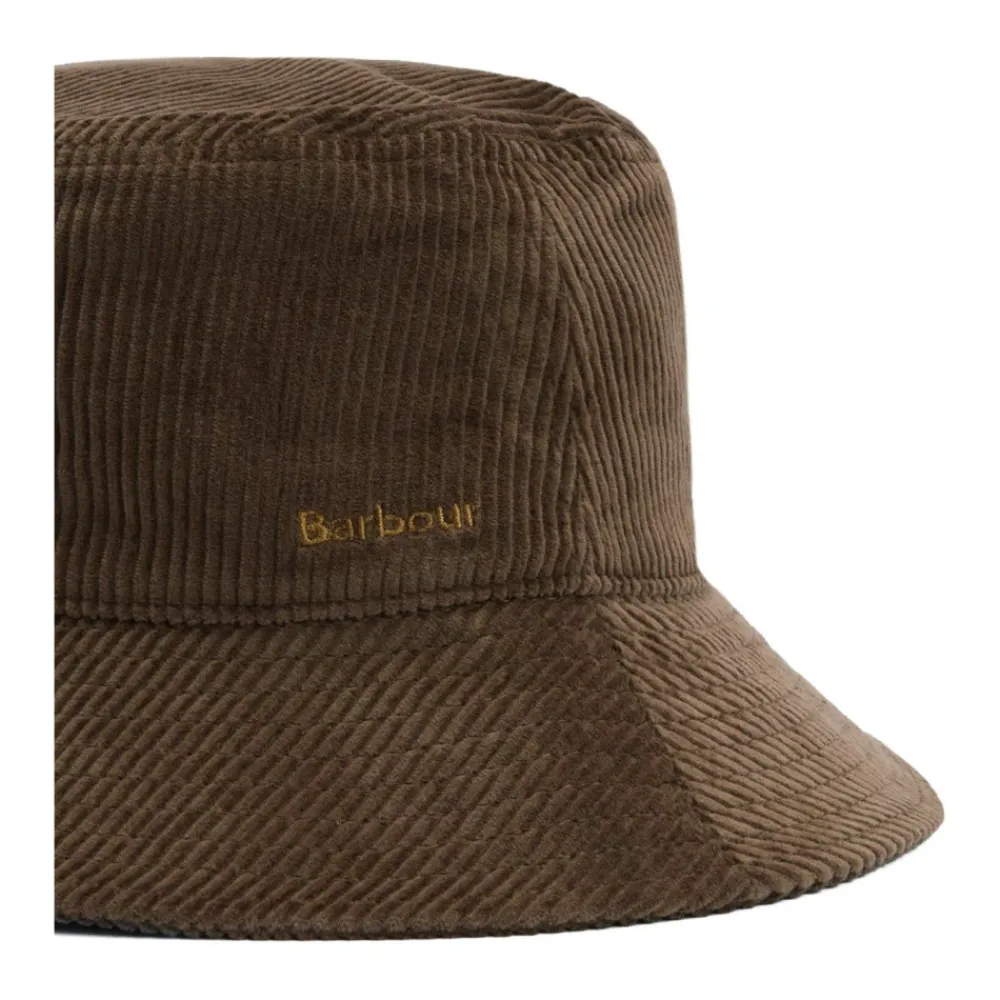 Huer & Kasketter<Barbour Ebberston Cord Bucket Hat Brun