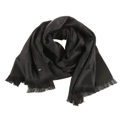 Tørklæder^Saint Laurent Echarpe YSL Random B Scarf Sort