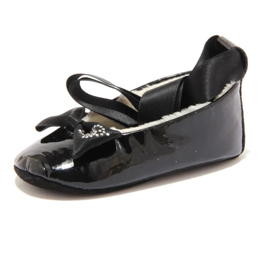 Ballerinasko<Blumarine Eco-Pels Ballerina Vugge Sko Sort