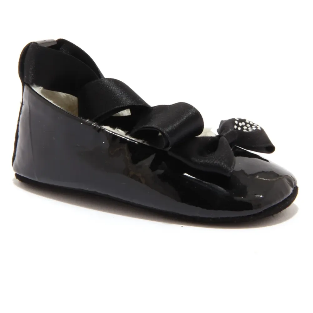 Ballerinasko<Blumarine Eco-Pels Ballerina Vugge Sko Sort