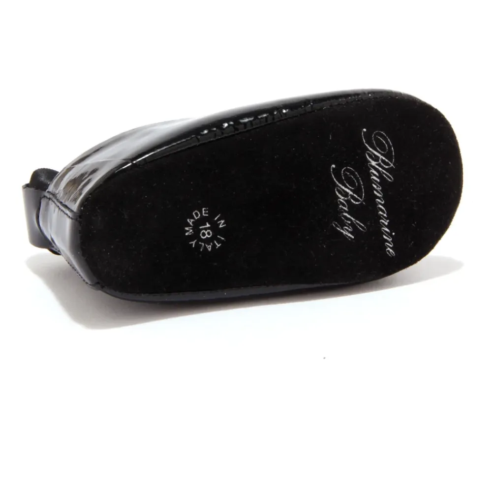 Ballerinasko<Blumarine Eco-Pels Ballerina Vugge Sko Sort