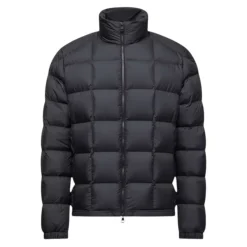 Jakker^Moncler Eglise Square-Quilted Hooded Short Down Jacket Sort