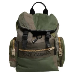 Rygsække^Dolce & Gabbana Eksklusiv Struds Læder Kontinental Pung Grøn