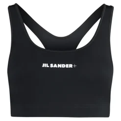 T-Shirts & Toppe<Jil Sander Elastisk Sports BH Top Sort