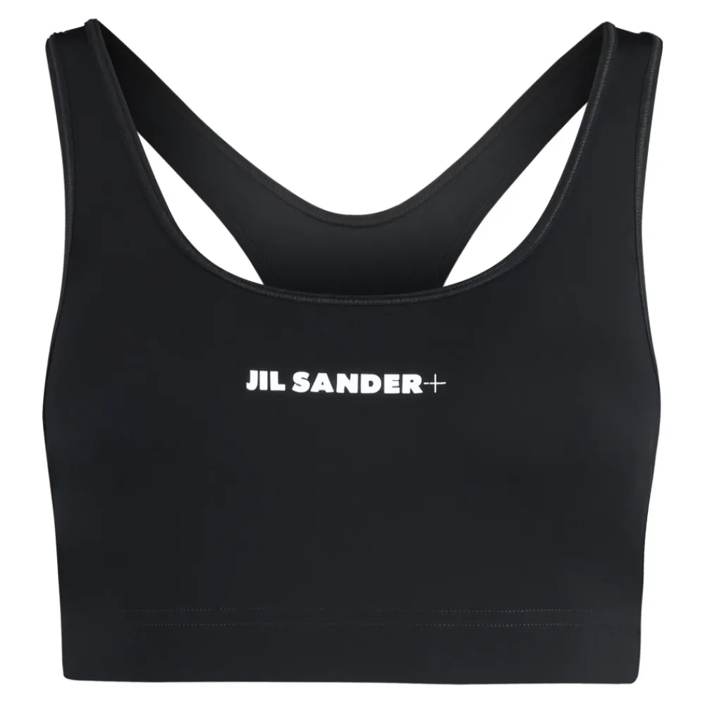 T-Shirts & Toppe<Jil Sander Elastisk Sports BH Top Sort