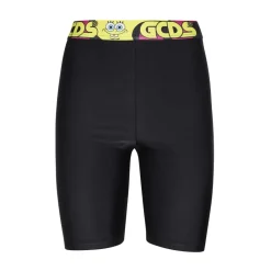 Træningsbukser & Tights<GCDS Elastisk Talje Logo Print Shorts Sort