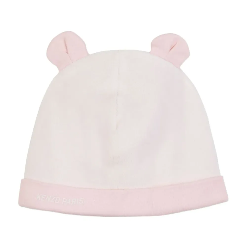 Bodystocking & Sæt<Kenzo Elefant Print Beanie og Bib Sæt Pink