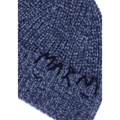 Huer & Kasketter<Marni Elegant Bomuld Beanie Hat Blå