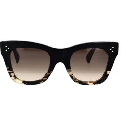 Solbriller|Solbriller^CELINE Elegant Cat-Eye Solbriller Brun Sort