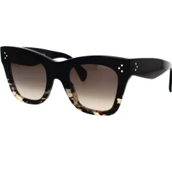 Solbriller|Solbriller^CELINE Elegant Cat-Eye Solbriller Brun Sort