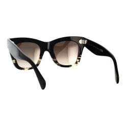 Solbriller|Solbriller^CELINE Elegant Cat-Eye Solbriller Brun Sort