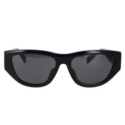 Solbriller<CELINE Elegant Cat-Eye Solbriller med Grå Linser Sort