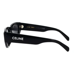 Solbriller<CELINE Elegant Cat-Eye Solbriller med Grå Linser Sort