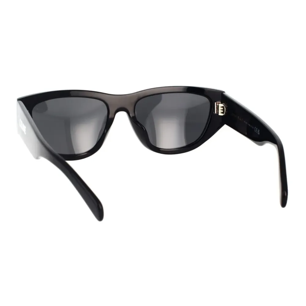Solbriller<CELINE Elegant Cat-Eye Solbriller med Grå Linser Sort