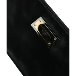 Clutch<Dolce & Gabbana Elegant Designer Taske Sort