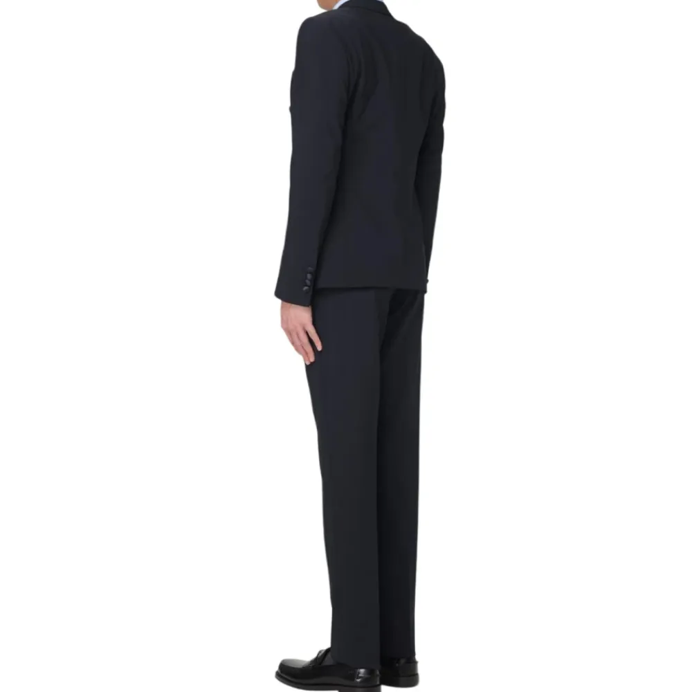 Jakkesæt^Emporio Armani Elegant Dobbeltradet Smoking Kjole Blå