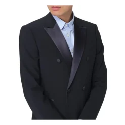 Jakkesæt^Emporio Armani Elegant Dobbeltradet Smoking Kjole Blå
