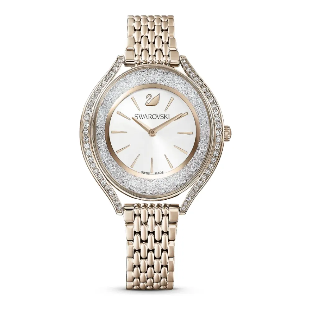 Ure<Swarovski Elegant Guld Krystallinsk Dameur Grå