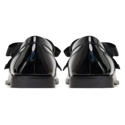 Loafers^Cesare Gaspari Elegant loafers med guld sløjfe Dorothy - Patent Sort
