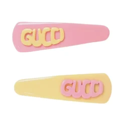 Hår Tilbehør^Gucci Elegant Logo Hårnåle Pink