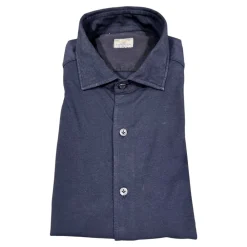 Skjorter^Sonrisa Elegant Navy Jersey Skjorte Blå