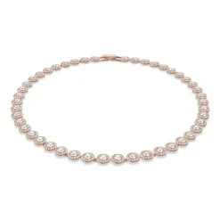 Smykker^Swarovski Elegant Rose Gold Necklace Pink