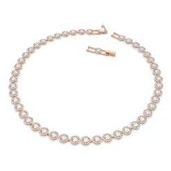 Smykker^Swarovski Elegant Rose Gold Necklace Pink