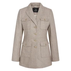 Jakker<Bruuns Bazaar Elegant Scarletbbbaki Jacket Fallen Rock Grå