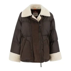 Jakker<Parajumpers Elegant Shearling Dunjakke Brun