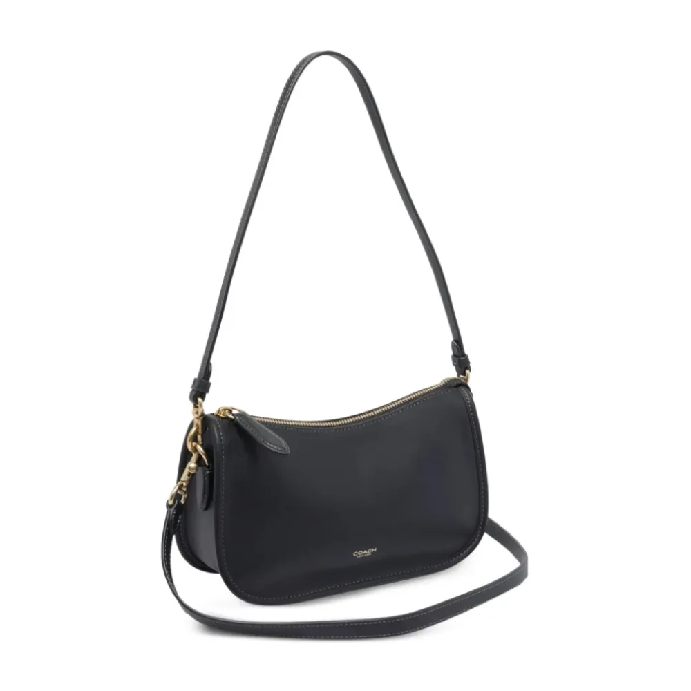 Skuldertasker<Coach Elegant Crossbody Taske med Kæde Sort