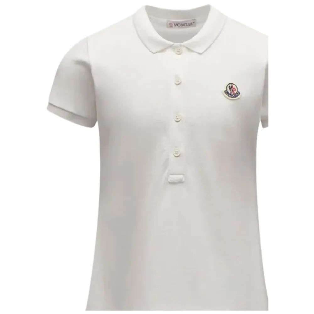 Kjoler & Nederdele<Moncler Elegant Sort Kjole til Kvinder Hvid