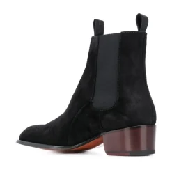 Chelsea Boots<Giuseppe Zanotti Elegant Læder Ankelstøvler Sort