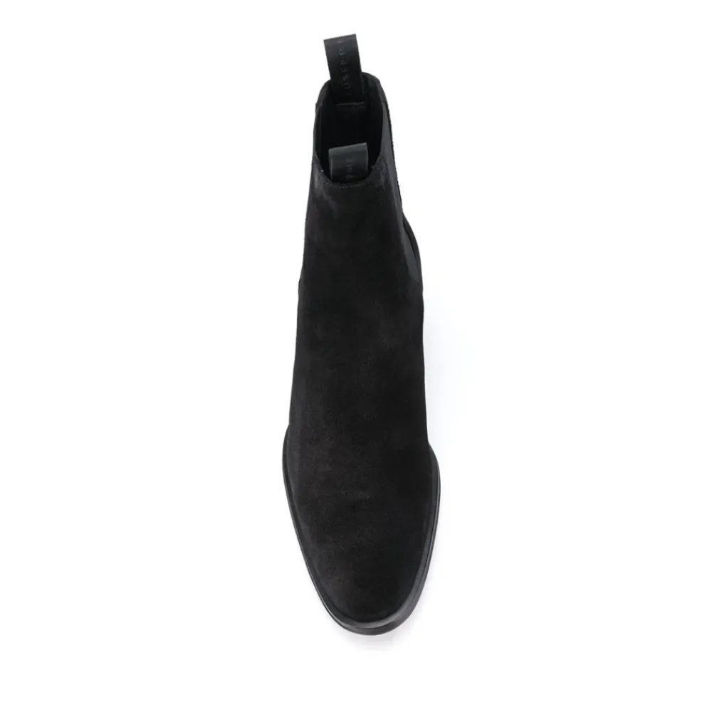 Chelsea Boots<Giuseppe Zanotti Elegant Læder Ankelstøvler Sort