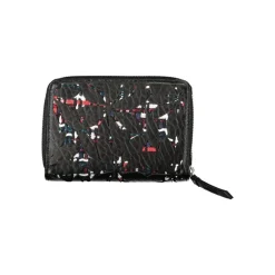 Punge & Kortholder^Desigual Elegant Sort Pung med Lynlås og Kontrastfarvede Accenter Multifarvet