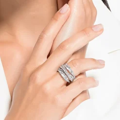 Smykker^Swarovski Elegant Twist Ring Smykkestykke Grå