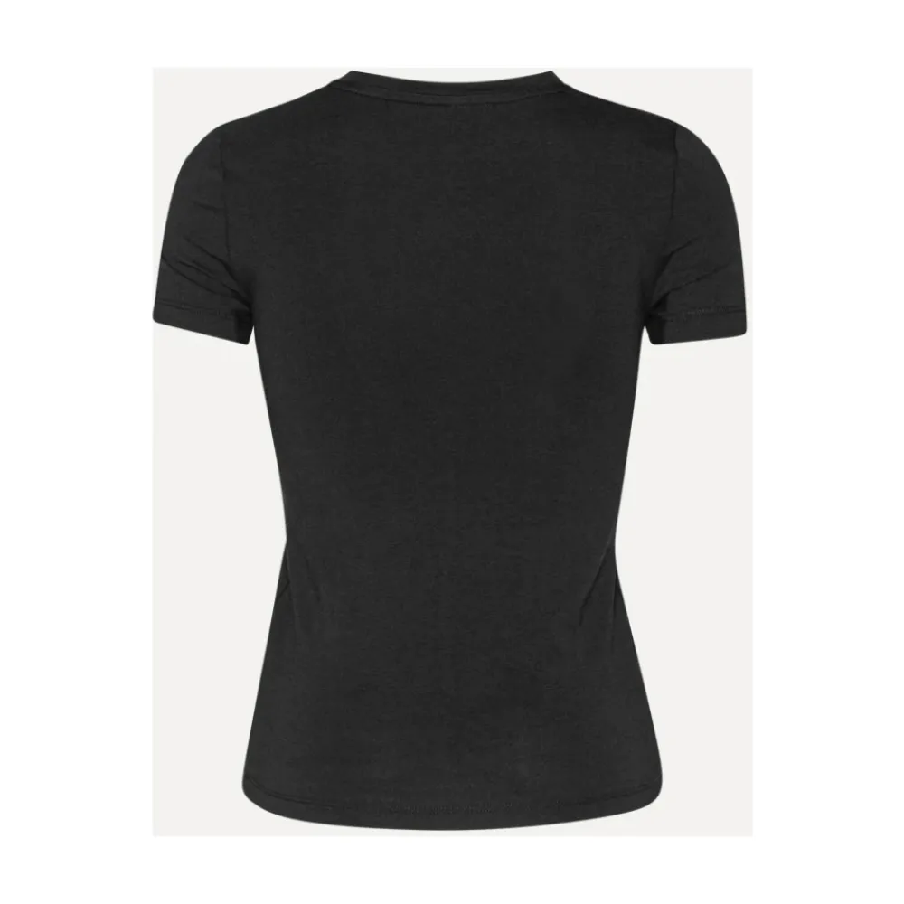 T-Shirts^ROTATE Birger Christensen Elegant Twisted T-Shirt Sort