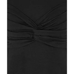 T-Shirts^ROTATE Birger Christensen Elegant Twisted T-Shirt Sort