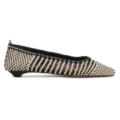 Ballerina Sko^Kazar Elegante Flettede Læderpumps Beige