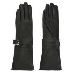 Handsker^Kazar Elegante lange handsker med dekoration Sort