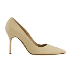 Pumps<Manolo Blahnik Elegante Nude Stiletto Pumps Beige