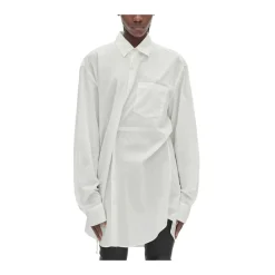 Bluser & Skjorter<Ann Demeulemeester Elisabeth Lang Høj Komfort Lomme Skjorte Hvid