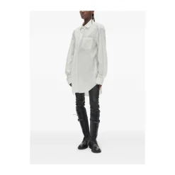 Bluser & Skjorter<Ann Demeulemeester Elisabeth Lang Høj Komfort Lomme Skjorte Hvid