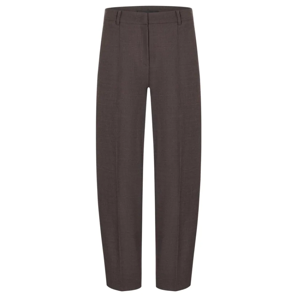 Bukser<Cambio Elyssa Straight Trousers Brun